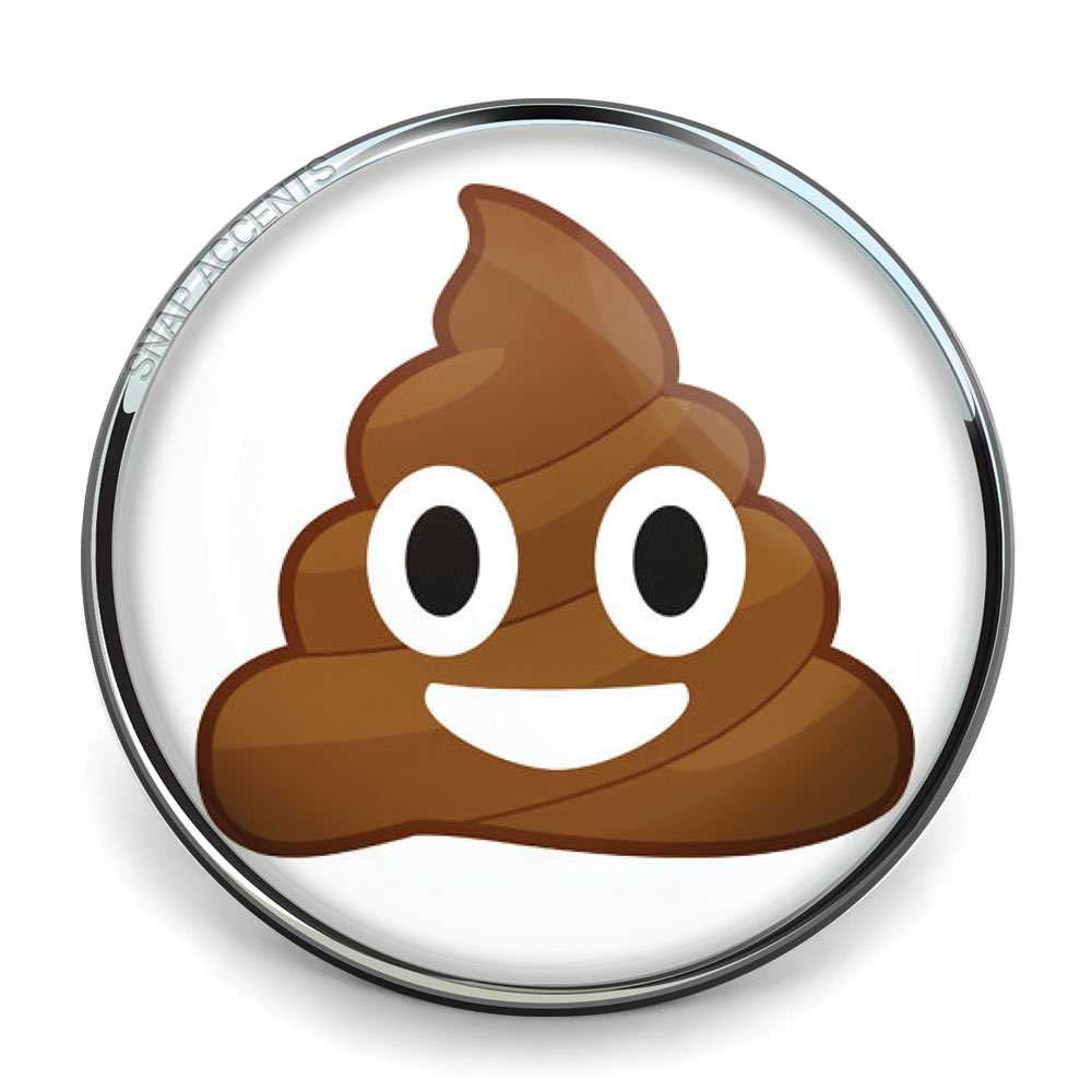 Emoji Snap - Brown Poop | Snap Jewelry Ginger Charms | SnapAccents