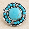 Beaded Turquoise Pearl Snap