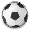 SnapAccents round snap jewelry charm featuring a black and white classic soccer ball design, perfect for sports fans and athletes, interchangeable accessory for bracelets and necklaces.