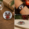 Reindeer Snap, Red Nose - Silver, alternate product view by SnapAccents