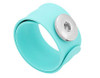 Custom Snap Jewelry Kids Slap And Snap Bracelet - Aqua Ginger Charm Magnolia Vine Button by SnapAccents