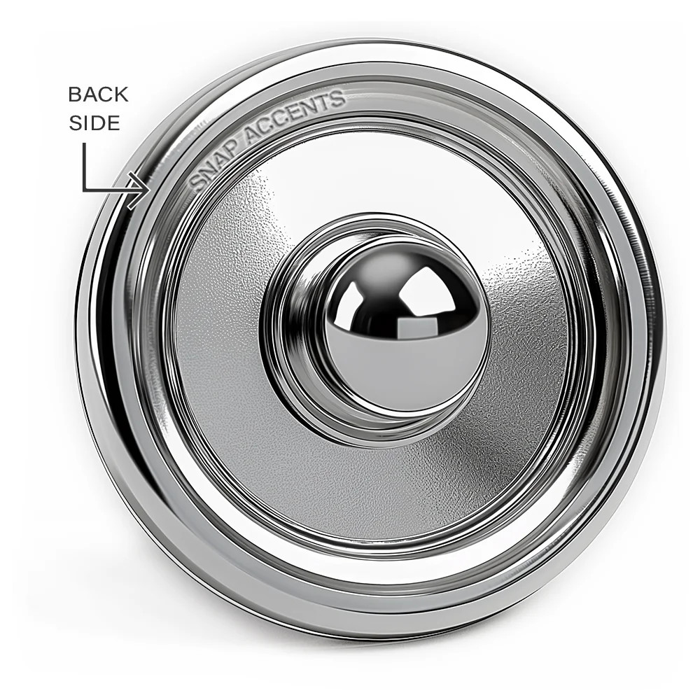 Turquoise Pearl Snap - Black Veins - SnapAccents