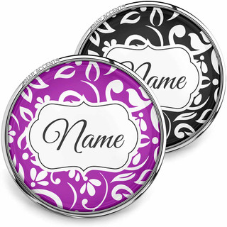 Floral Script Snap - Personalized