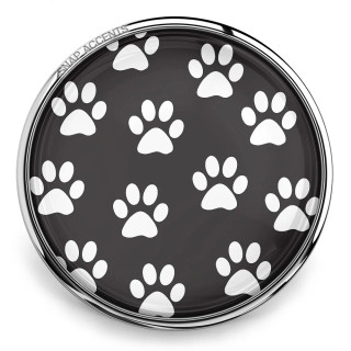 Paw Snap - Black, White Pattern