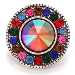 Colorful Rhinestone Faceted Snap