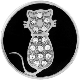 Cat Shadow Rhinestone Snap