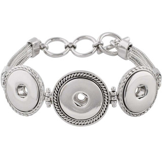 3 Snap Metal Bracelet - Simple Toggle