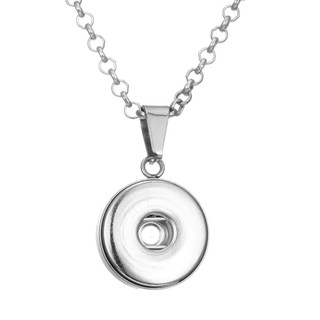 Simple Snap Necklace - 17 in. Stainless Steel