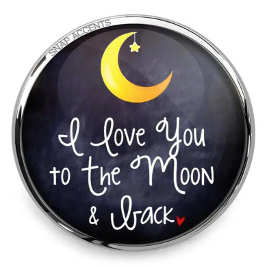 Custom Snap Jewelry Love You To The Moon And Back Snap Ginger Charm Magnolia Vine Button by SnapAccents