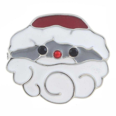 Custom Snap Jewelry Santa Claus Snap - Enamel Scroll Ginger Charm Magnolia Vine Button by SnapAccents
