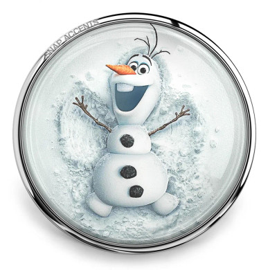 Custom Snap Jewelry Olaf Frozen Snowman Snap Ginger Charm Magnolia Vine Button by SnapAccents