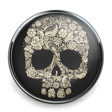 Custom Snap Jewelry Floral Skull Snap Ginger Charm Magnolia Vine Button by SnapAccents