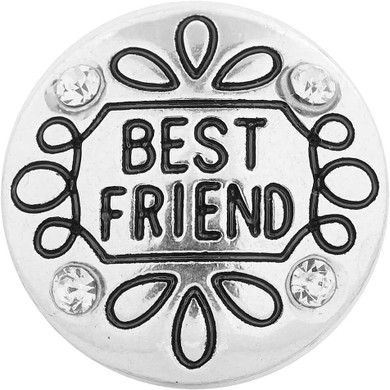 Custom Snap Jewelry Best Friend Rhinestone Snap Ginger Charm Magnolia Vine Button by SnapAccents