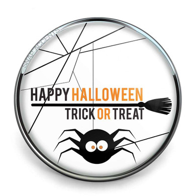 Custom Snap Jewelry Halloween - Trick or Treat Spider Snap Ginger Charm Magnolia Vine Button by SnapAccents