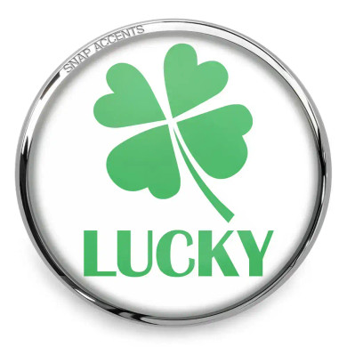 Custom Snap Jewelry Shamrock Clover Snap - Lucky Ginger Charm Magnolia Vine Button by SnapAccents