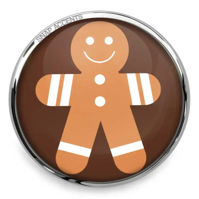 Custom Snap Jewelry Gingerbread Man Snap Ginger Charm Magnolia Vine Button by SnapAccents
