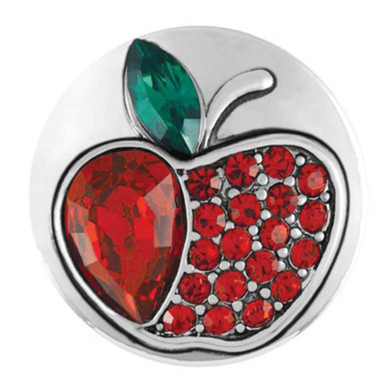 Custom Snap Jewelry Apple Rhinestone Snap Ginger Charm Magnolia Vine Button by SnapAccents