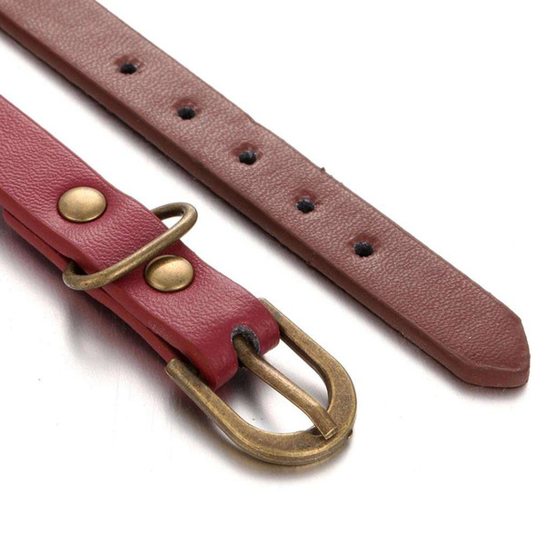 Custom Snap Jewelry Simple Leather Buckle Bracelet - Light Brown Ginger Charm Magnolia Vine Button by SnapAccents