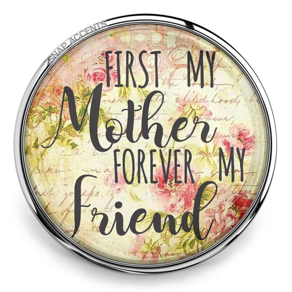 Custom Snap Jewelry Mother Forever Friend Snap Ginger Charm Magnolia Vine Button by SnapAccents