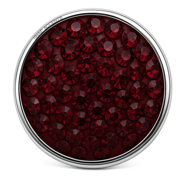 Custom Snap Jewelry Candy Rhinestone Snap - Maroon Ginger Charm Magnolia Vine Button by SnapAccents Custom Snap Jewelry Candy Rhinestone Snap - Maroon Ginger Charm Magnolia Vine Button by SnapAccents