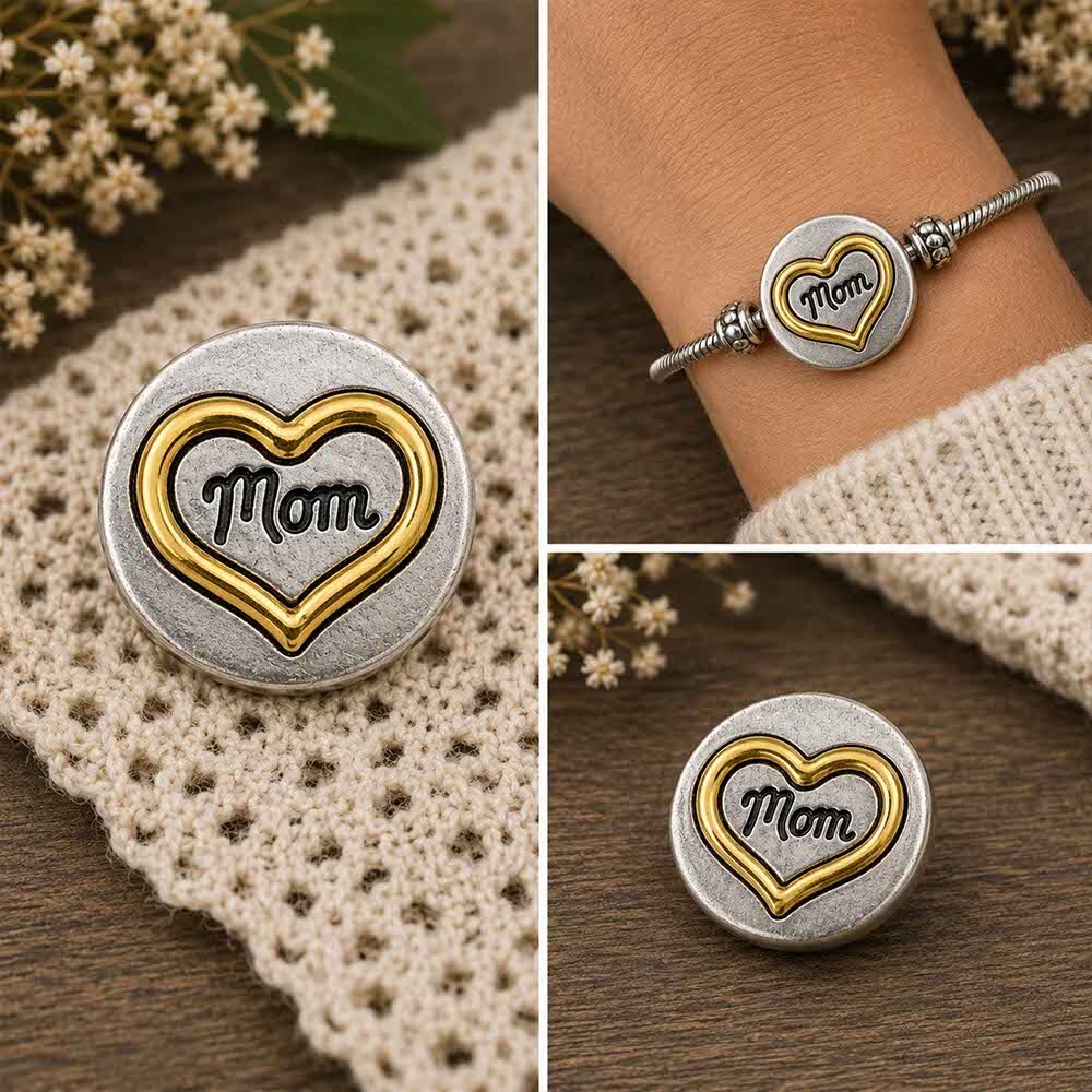 Custom Sn Snap Ginger Charm Magnolia Vine Button by SnapAccents