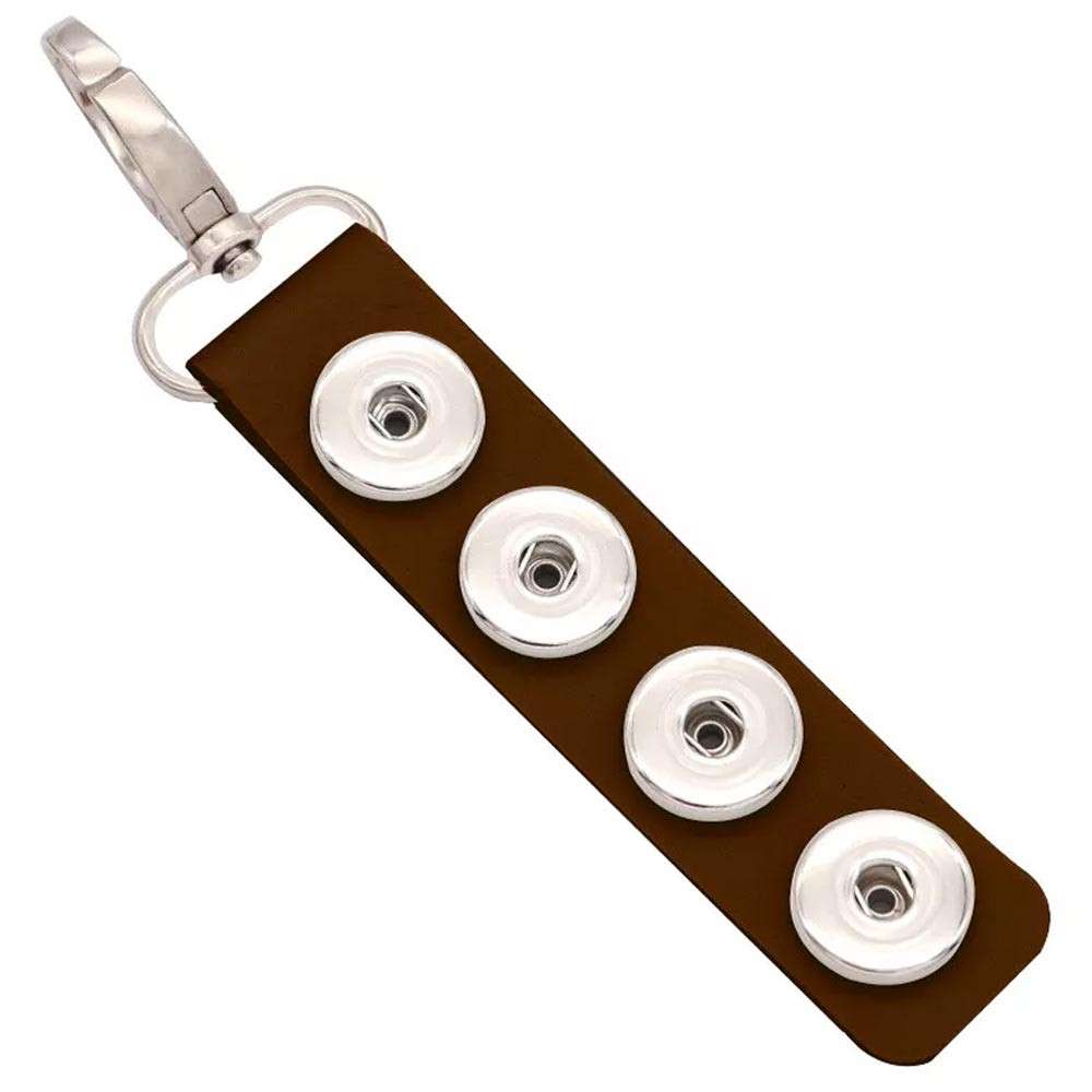 4 Snap Keychain - Brown