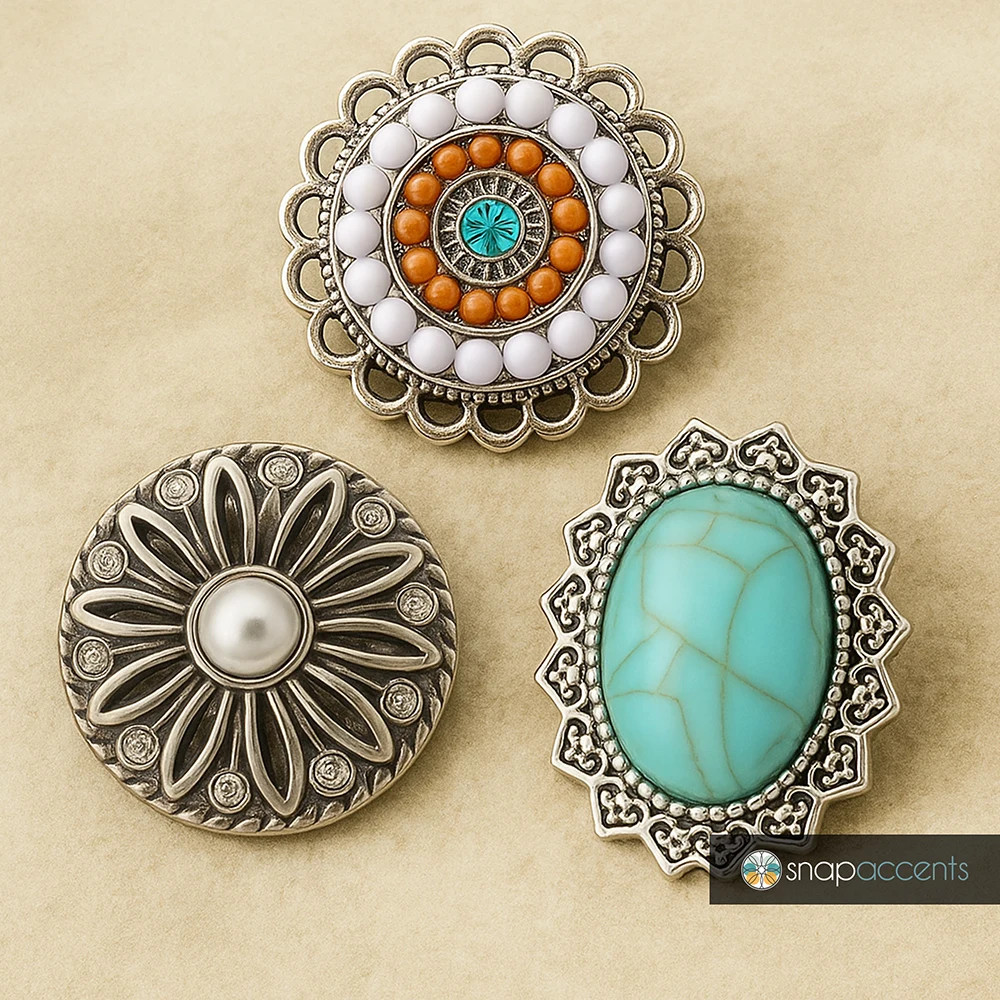 Snap Set - Vintage, 3 Snaps (#01)
