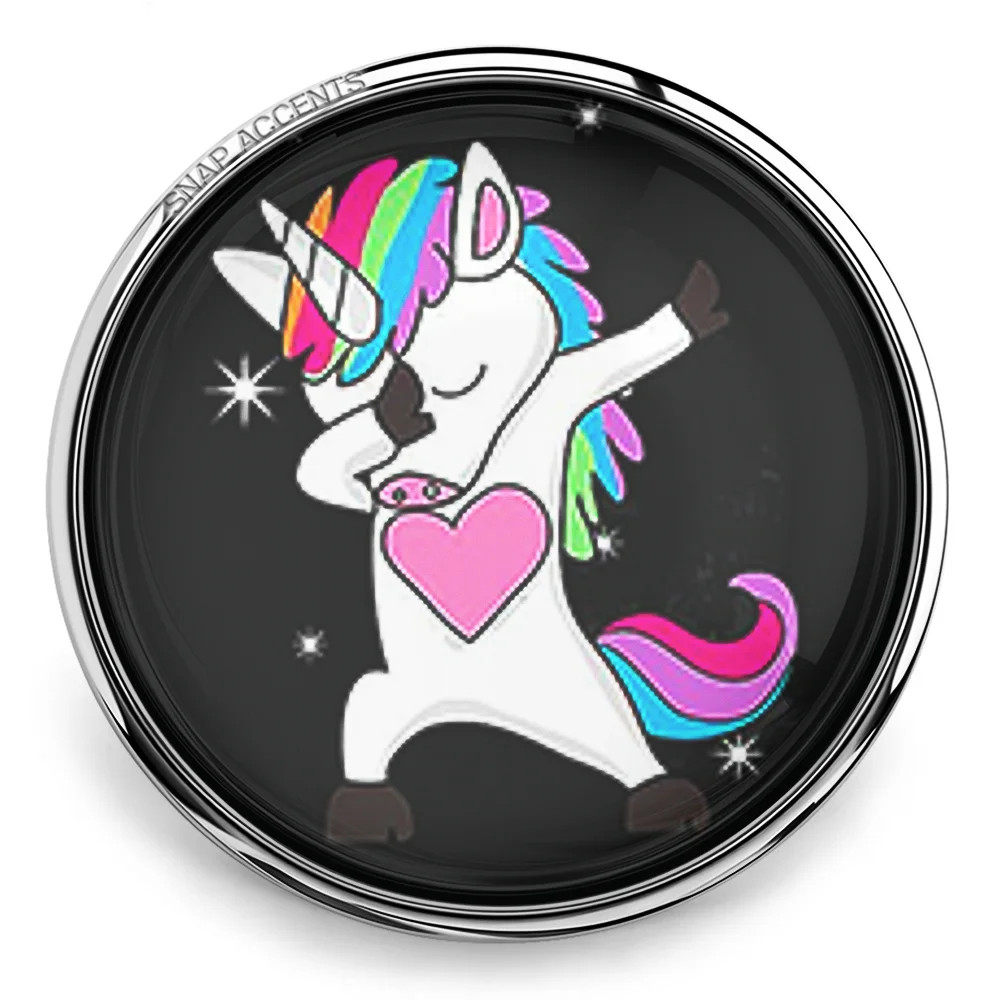 Dabbing Unicorn Rainbow Snap
