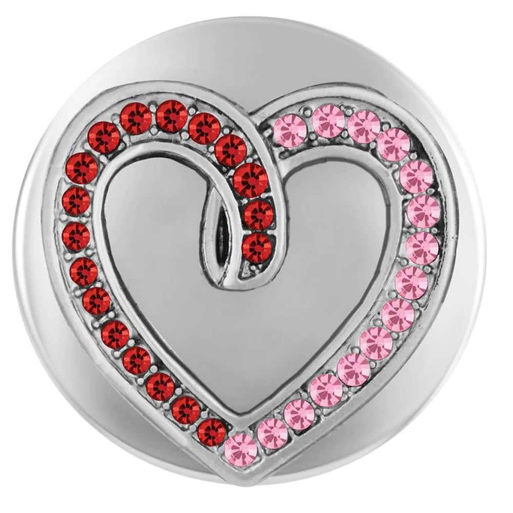 Rhinestone Heart - Red, Pink
