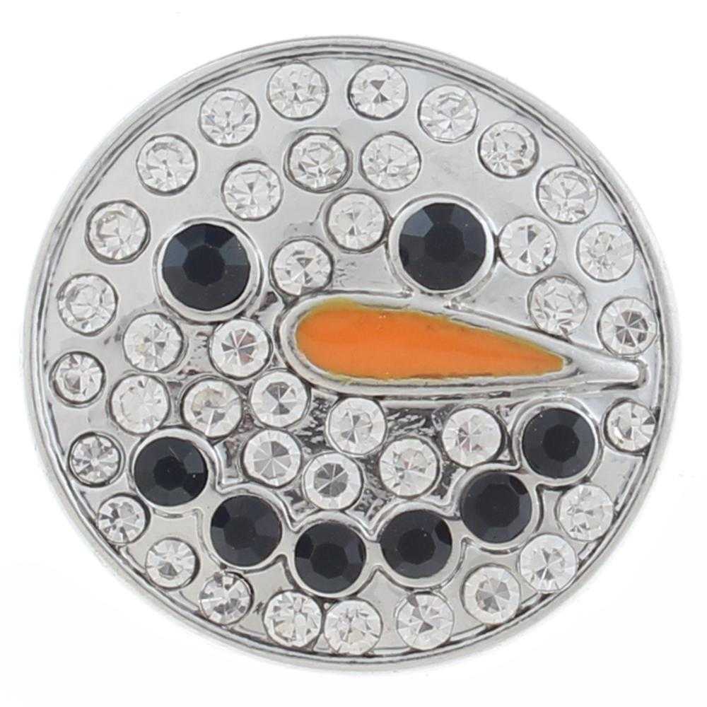Snowman Snap - Rhinestone Covered