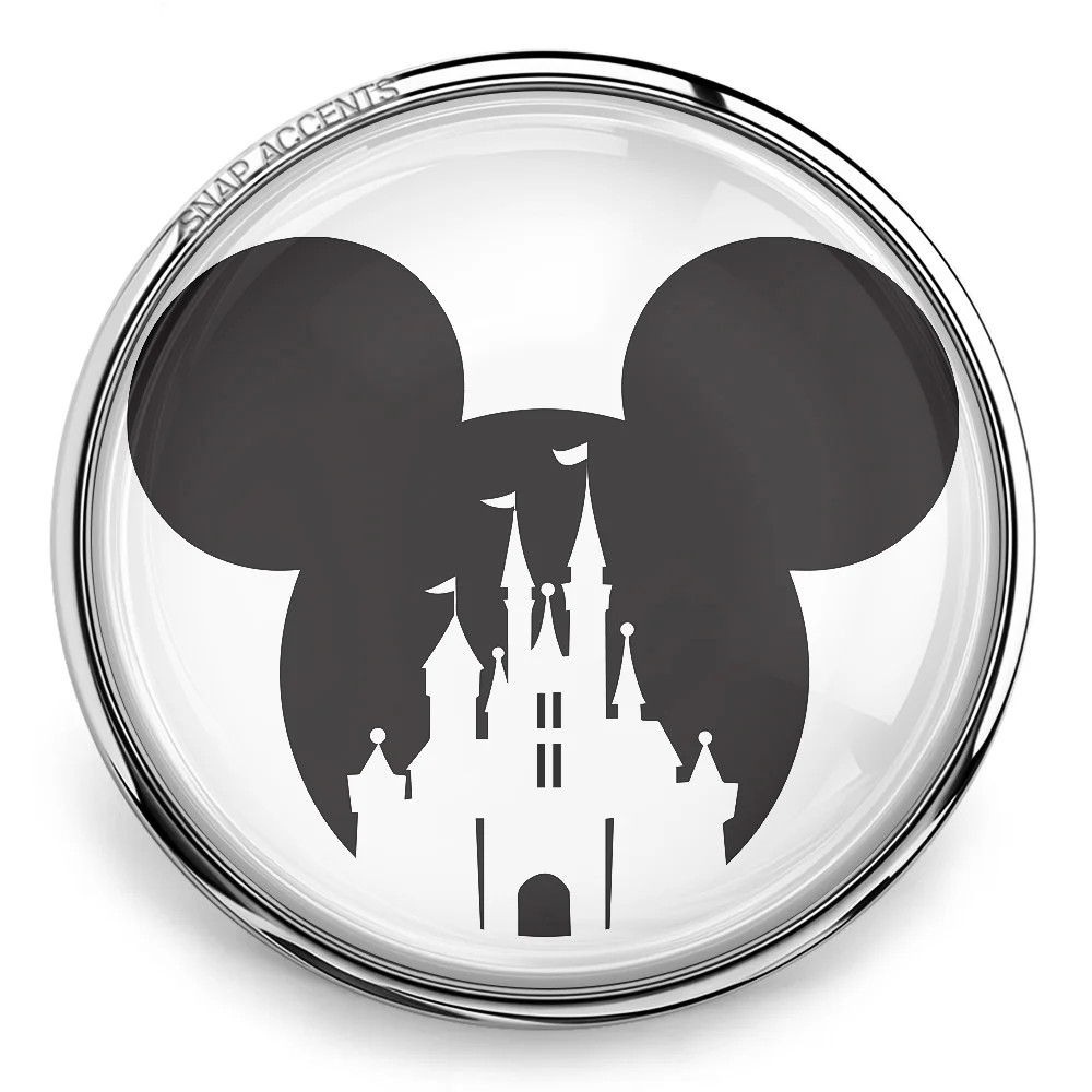 Disney Snap Jewelry Charm Button - Mickey Mouse Castle Snap