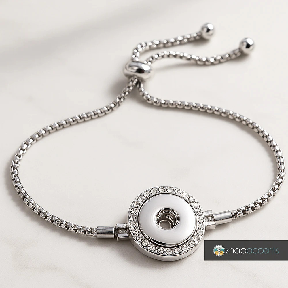 1 Snap Metal Bracelet - Slider Strand