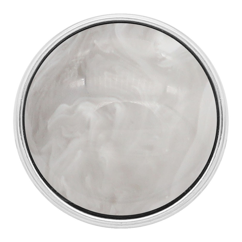 Marble Shell Acrylic Snap - Gray