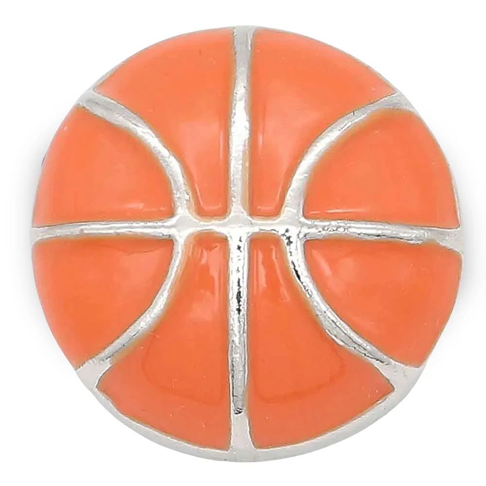 Basketball Snap - Orange Enamel