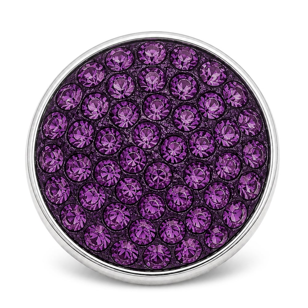Candy Rhinestone Snap - Purple