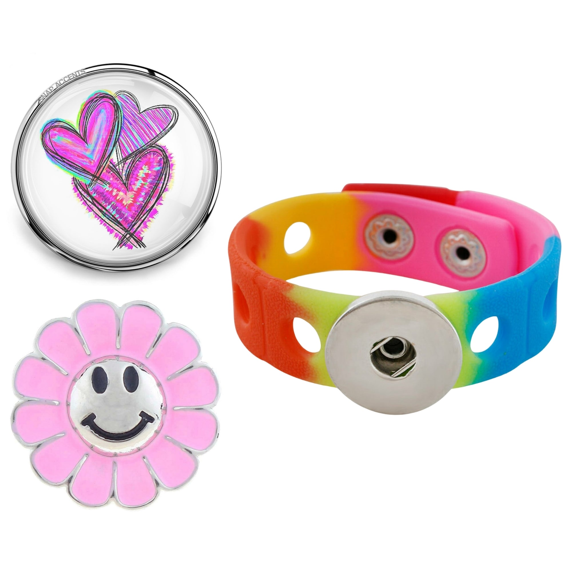 Snap Set - Kids Small Bracelet, 2 Snaps (#01)