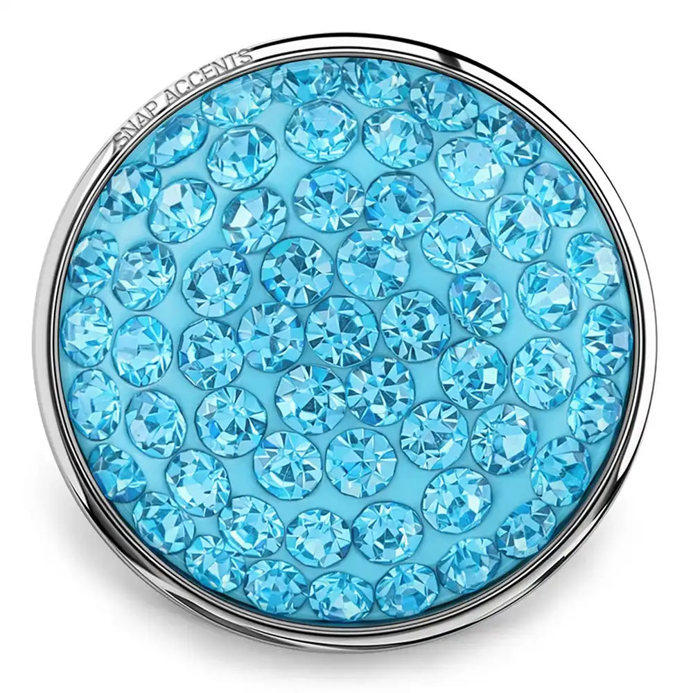 Candy Rhinestone Snap - Aquamarine