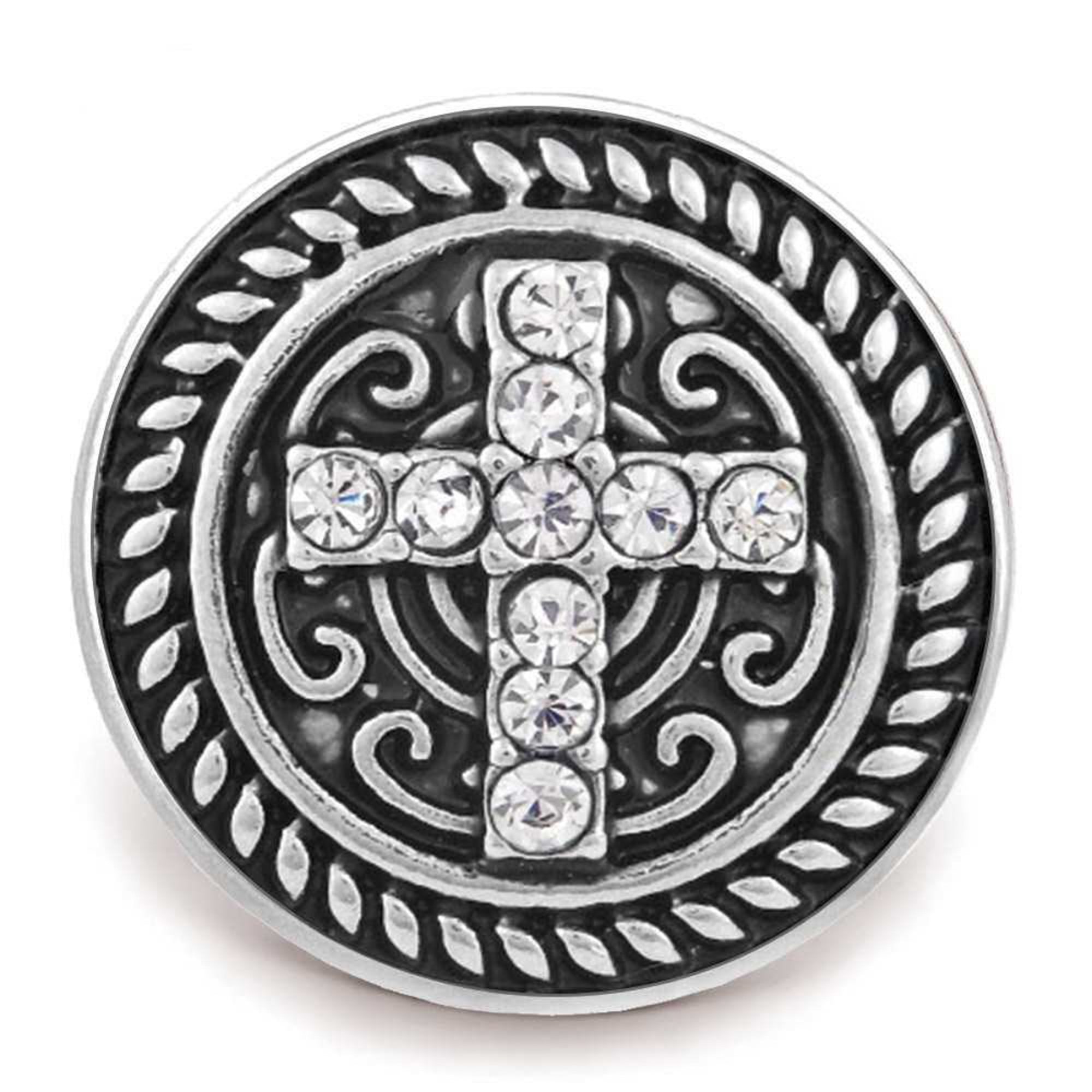Cross Snap - Rhinestone Scroll