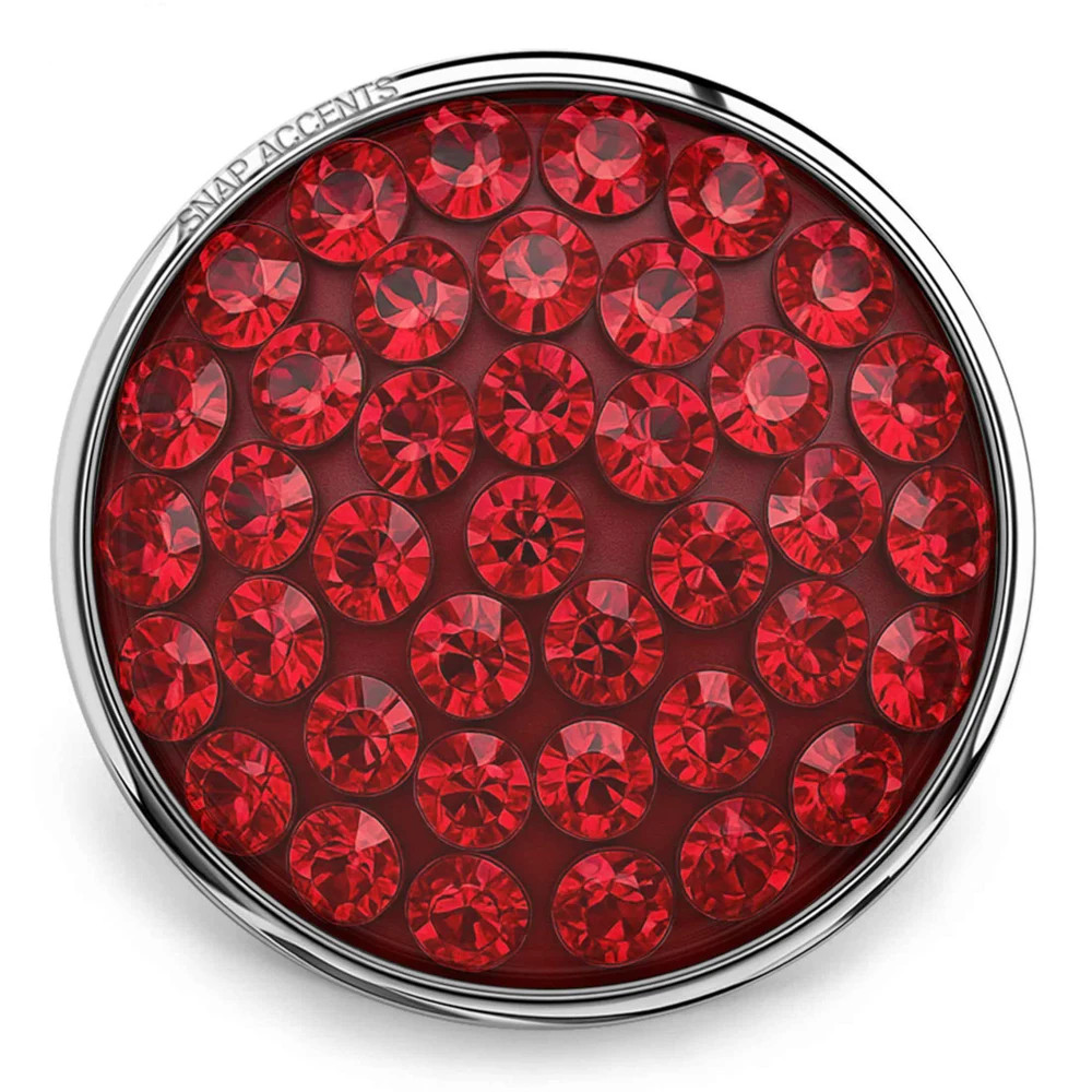 Candy Rhinestone Snap - Maroon