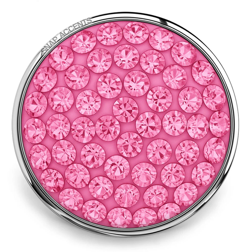 Candy Rhinestone Snap - Pink