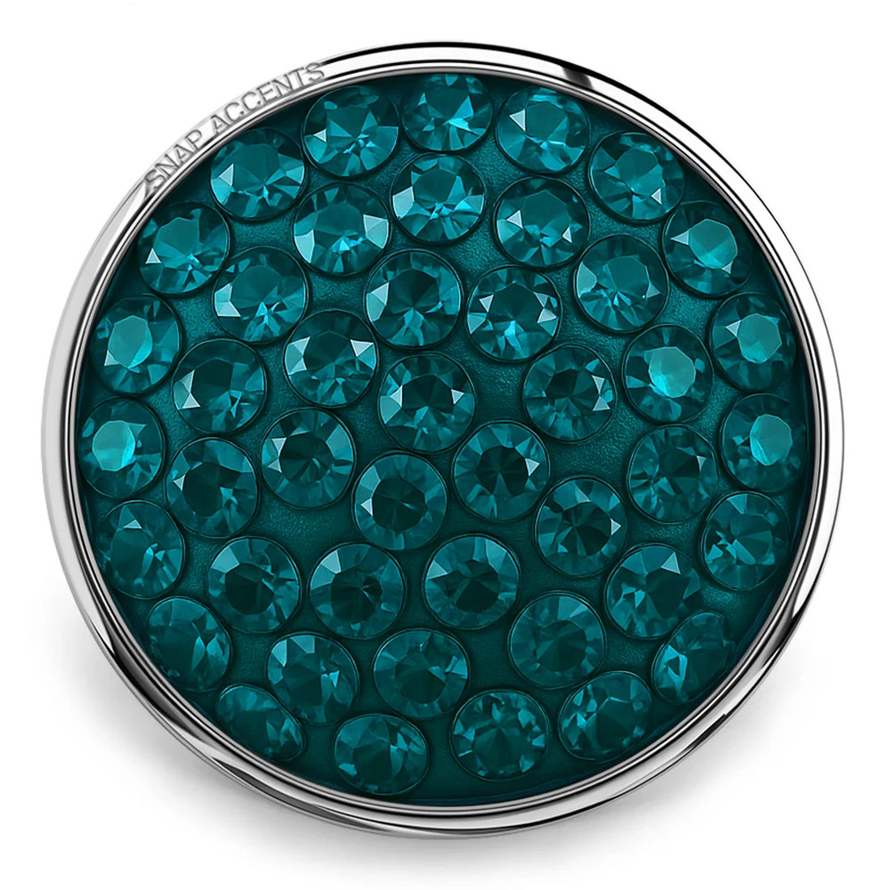 Candy Rhinestone Snap - Teal