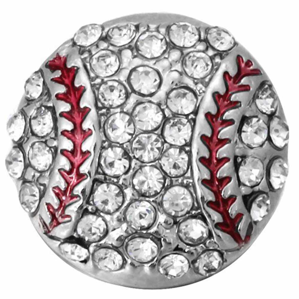 Baseball Snap - Rhinestone Enamel