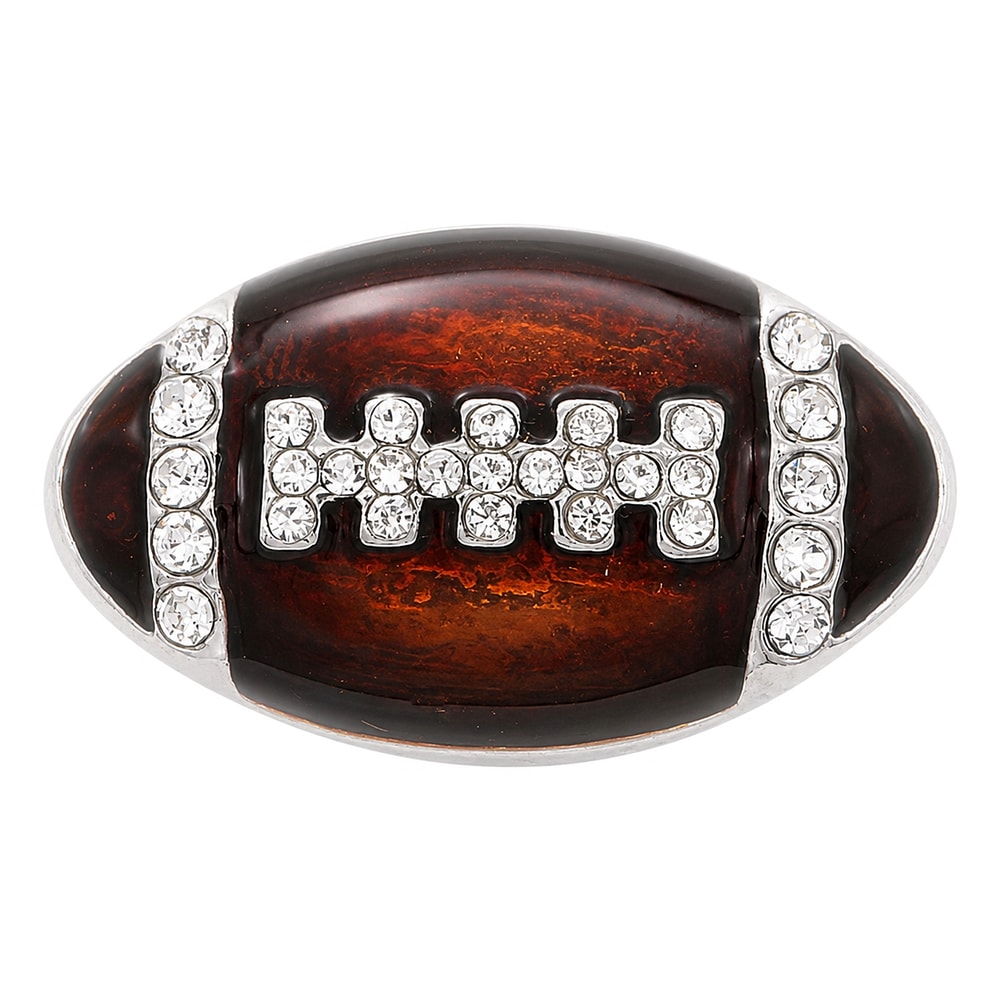 Football Snap - Enamel Rhinestone