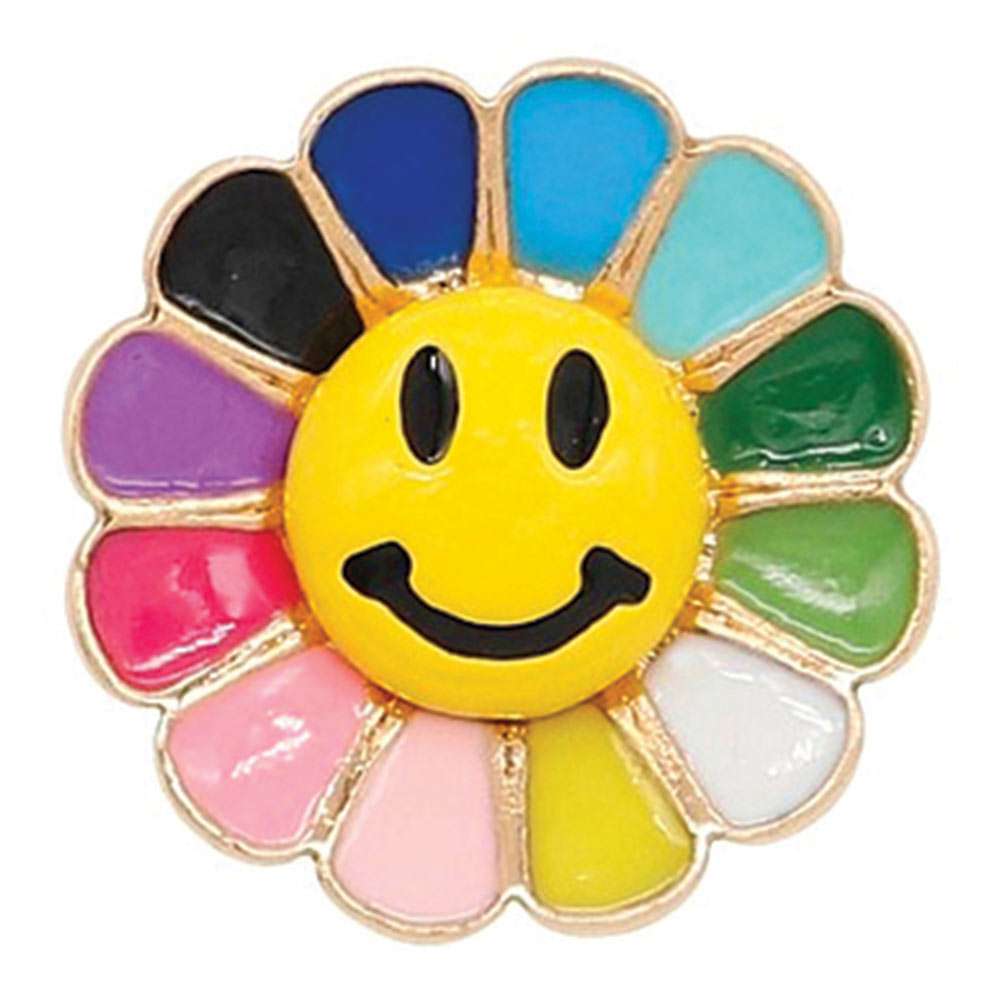 Smile Emoji Colorful Flower Snap