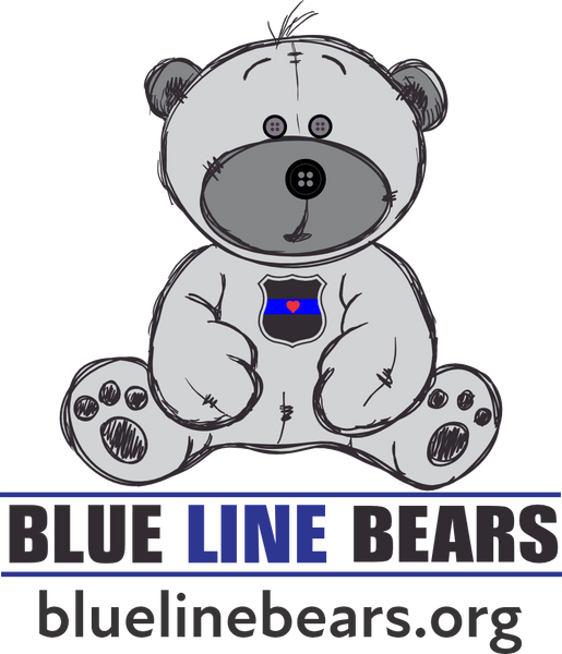 Level 2 Retention Bucks Blue Line Bears Light Bearing Drop Leg Holster (Outside Waistband)