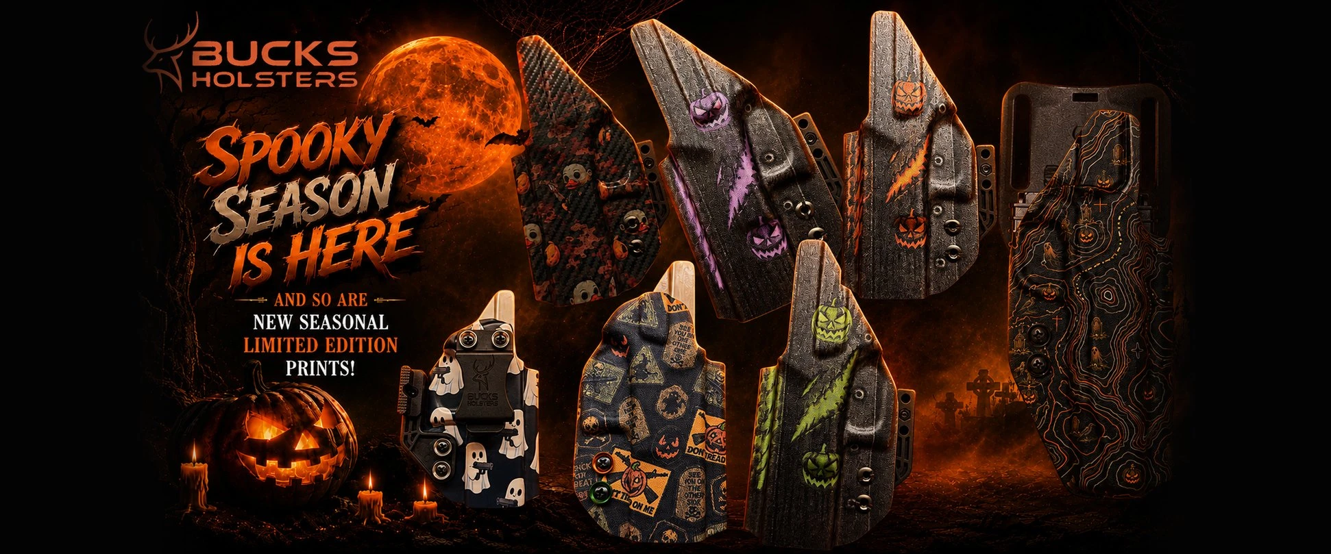 Spooky Season is Here with new seasonal limited edition Bucks Holsters prints