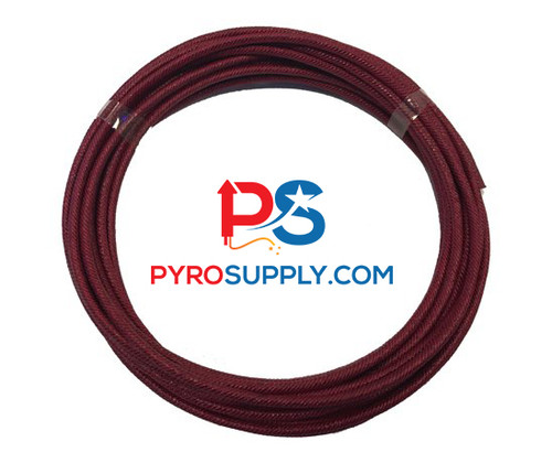 Fuse - 28.6 to 29.3 Seconds a Foot - Slow Cannon Hobby Fuse Red