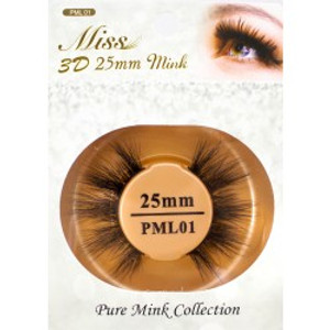 Miss 3D 25mm Mink Lash - PML01