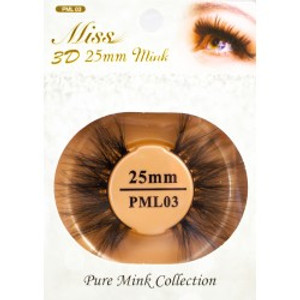 Miss 3D 25mm Mink Lash - PML03