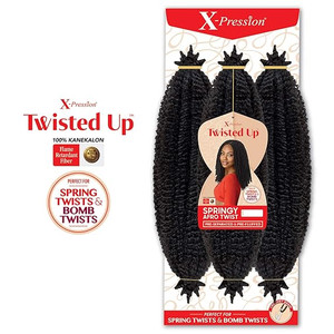 Outre Synthetic Braid - X PRESSION TWISTED UP SPRINGY AFRO TWIST (16 INCH) Outre Synthetic Braid - X PRESSION TWISTED UP SPRINGY AFRO TWIST (16 INCH)